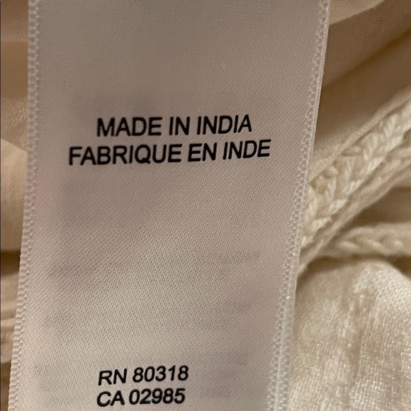 Lucky Brand M Ivory Crochet Wide Leg Jumpsuit Boho Summer - Picture 8 of 10